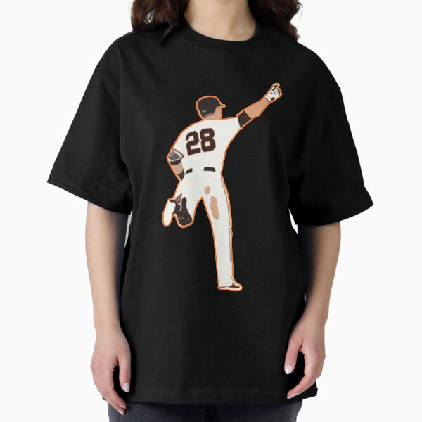 THE SAN FRANCISCO BASEBALL VINTAGE ADIOS PELOTA RETIRED HALL OF FAME BUSTER POSEY SHIRT AND STICKER Oversized T-Shirt