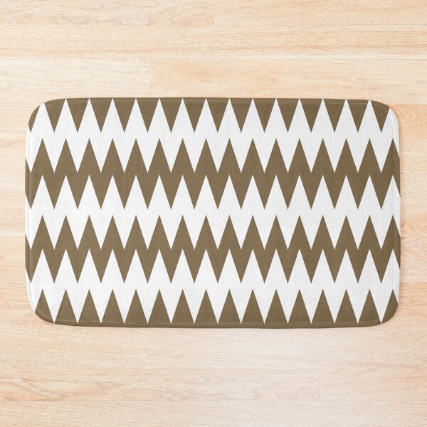 Item preview, Brown and White Zig Zag Line - Stripe Pattern Pairs Dulux 2022 Popular Colour Rich Earth - Color Trends designed and sold by ColorOfTheYears.