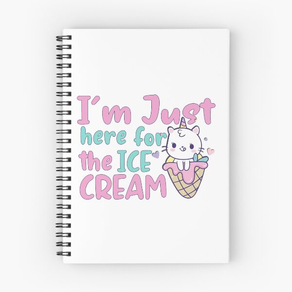 Item preview, Im Just Here For The Ice Cream, Cute Unicorn cat mermaid, Ice Cream Lover, Unicorn, Ice Cream designed and sold by graphic-genie.