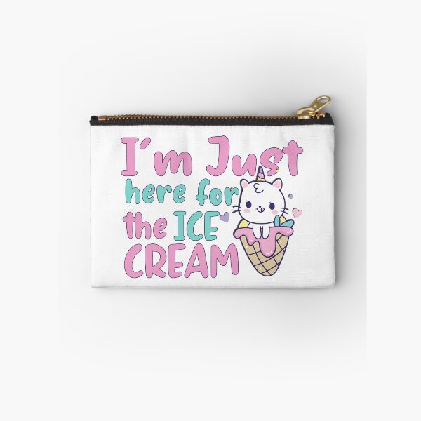 Item preview, Im Just Here For The Ice Cream, Cute Unicorn cat mermaid, Ice Cream Lover, Unicorn, Ice Cream designed and sold by graphic-genie.
