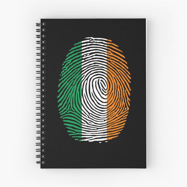 Item preview, Ireland Flag Fingerprint Patriotic Irish Gift Ireland Flag Gear designed and sold by DynamicDesign.