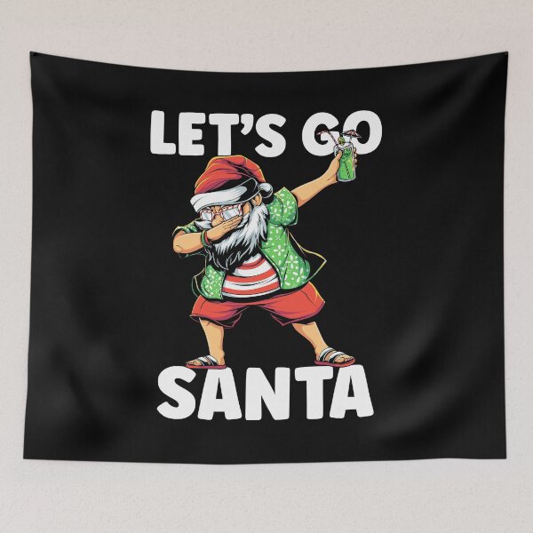 Item preview, Lets Go Santa - Funny Dabbing Beach Santa designed and sold by Meliafroggy.