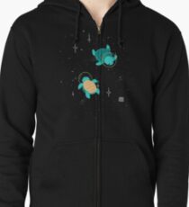 Space Turtles Zipped Hoodie