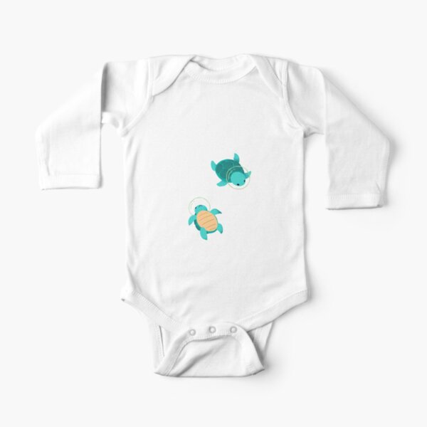 Space Turtles Long Sleeve Baby One-Piece