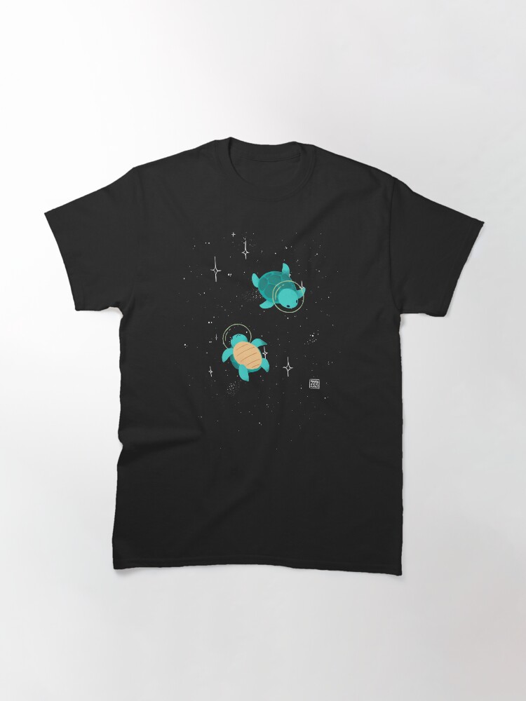 Thumbnail 3 of 7, Classic T-Shirt, Space Turtles designed and sold by Vierkant.