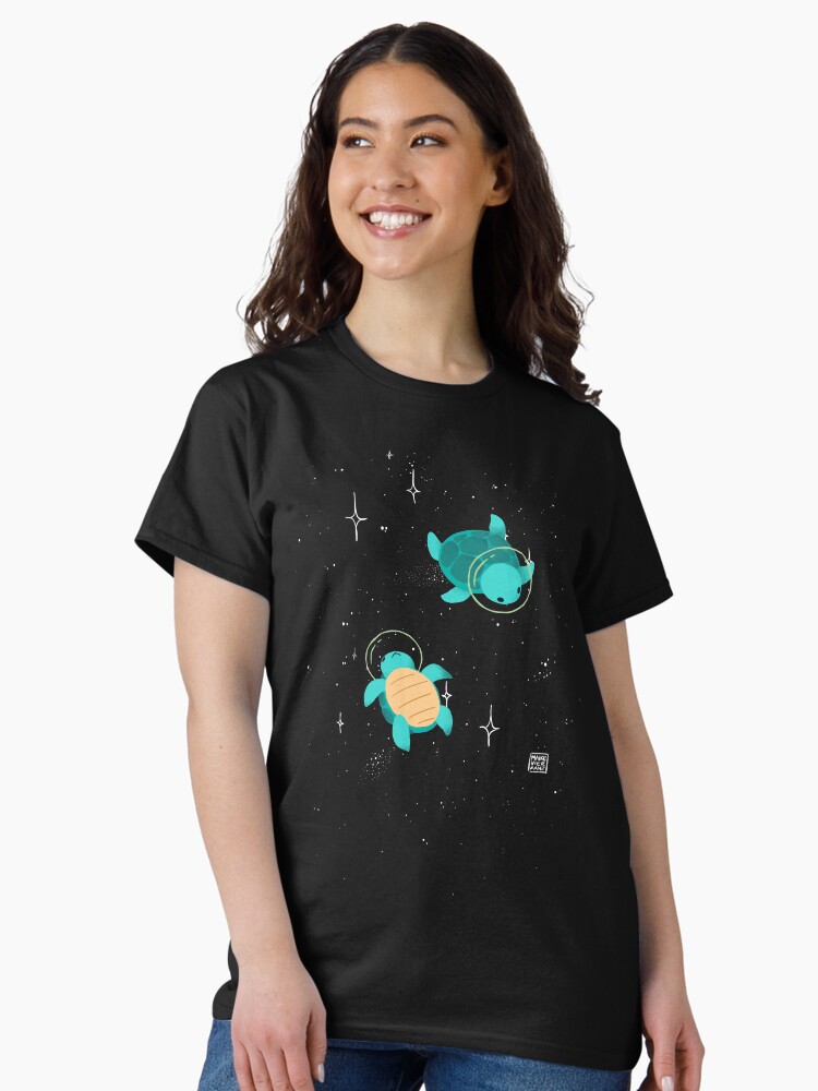 Thumbnail 2 of 7, Classic T-Shirt, Space Turtles designed and sold by Vierkant.