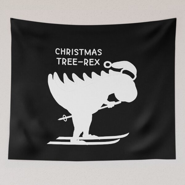 Item preview, Funny Dinosaur Christmas Tree Snowboarding - Merry Christmas Dino designed and sold by ViewerEqualsPhoton.