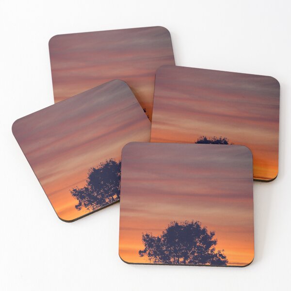 Item preview, Digital photograph. of tree silhouette against a sunrise sky designed and sold by SimonJohnson1.