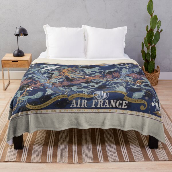 Item preview, Vintage Air France Zodiac World Map (1939) by Lucien Boucher designed and sold by Antiquated Art.