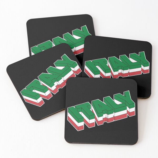 Item preview, Italy 3D Text in Flag Colors designed and sold by RaybenMedia.