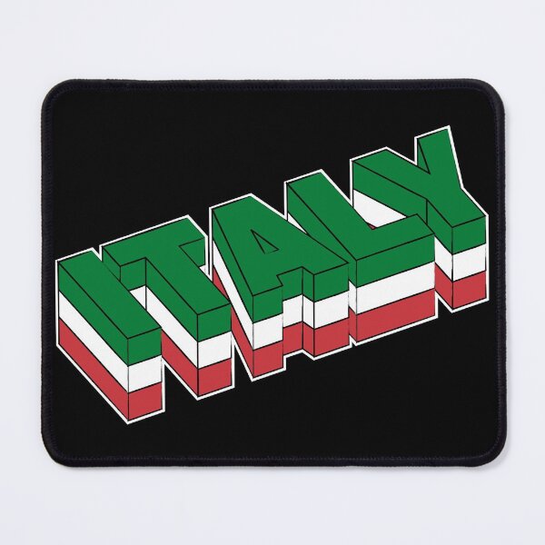 Item preview, Italy 3D Text in Flag Colors designed and sold by RaybenMedia.