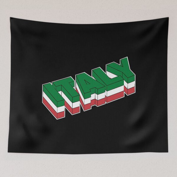 Item preview, Italy 3D Text in Flag Colors designed and sold by RaybenMedia.