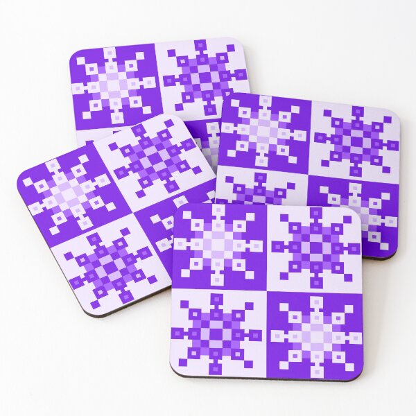 Item preview, Purple Pixel Snowflakes designed and sold by rin3d .