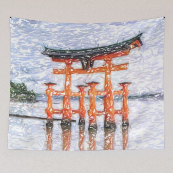 Item preview, Itsukushima Gate T-Shirt designed and sold by Warih.