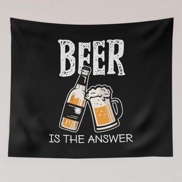 Item preview, Beer is The Answer - Funny designed and sold by StarsForgers.