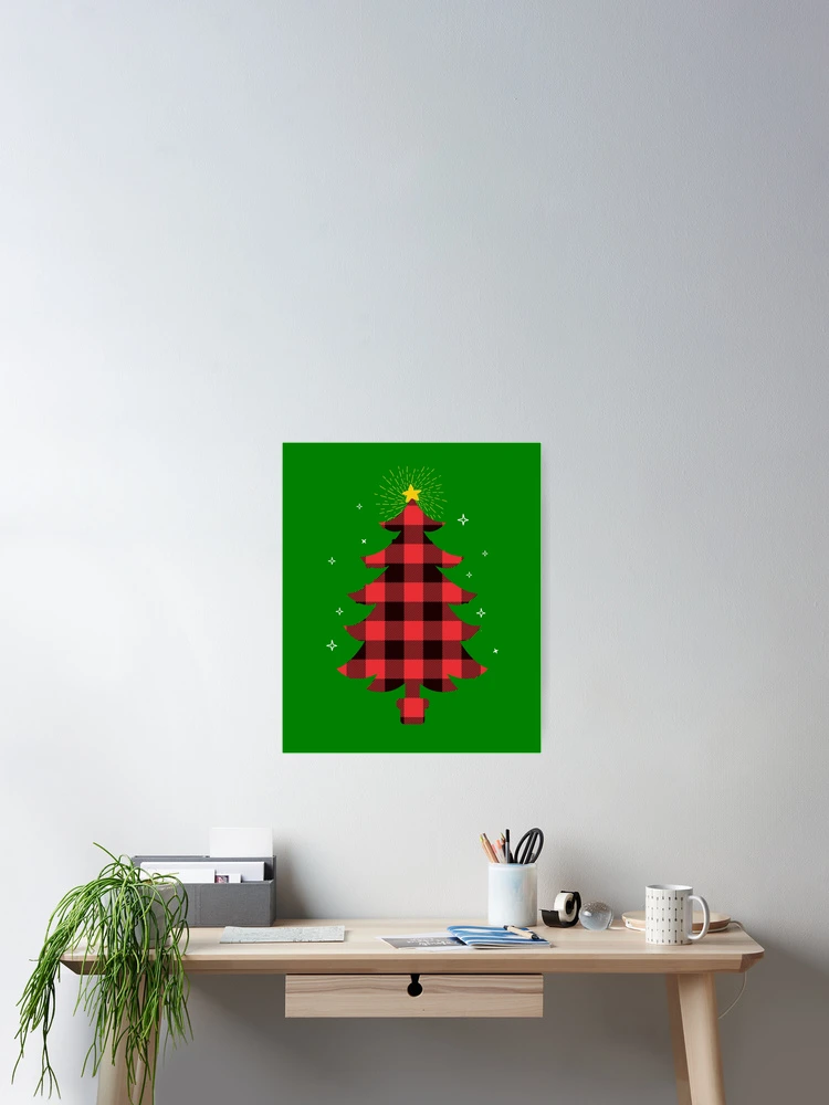 Imagen 2 de 3, Póster con la obra Buffalo Plaid Christmas Tree Plaid Love Plaid Christmas Gear, diseñada y vendida por DynamicDesign.