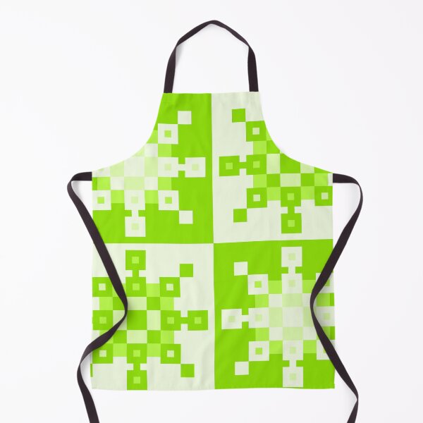 Item preview, Spring Green Pixel Snowflakes designed and sold by rin3d .