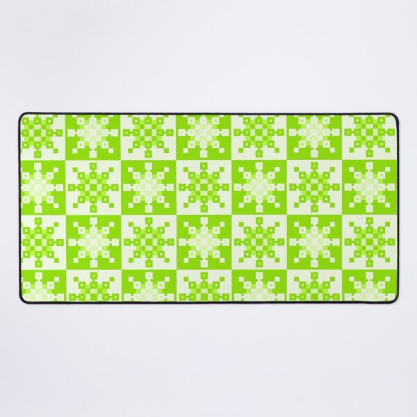 Item preview, Spring Green Pixel Snowflakes designed and sold by rin3d .
