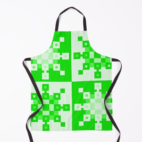 Aperçu de l'œuvre Green Pixel Snowflakes créée et vendue par rin3d .