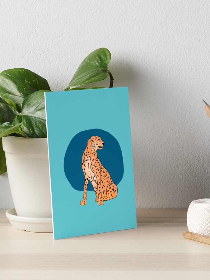 The Fastest One, Blue Edition, Cheetah Illustration - Cheetah