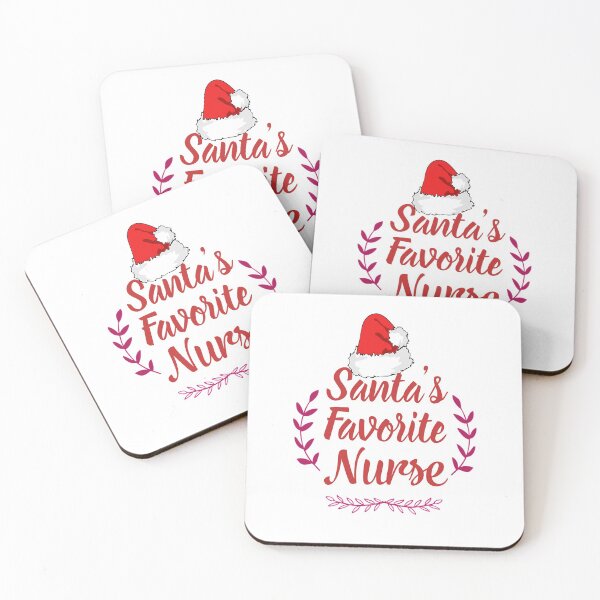Item preview, Santa's Favorite Nurse Red Text Premium designed and sold by Design-Maniya.