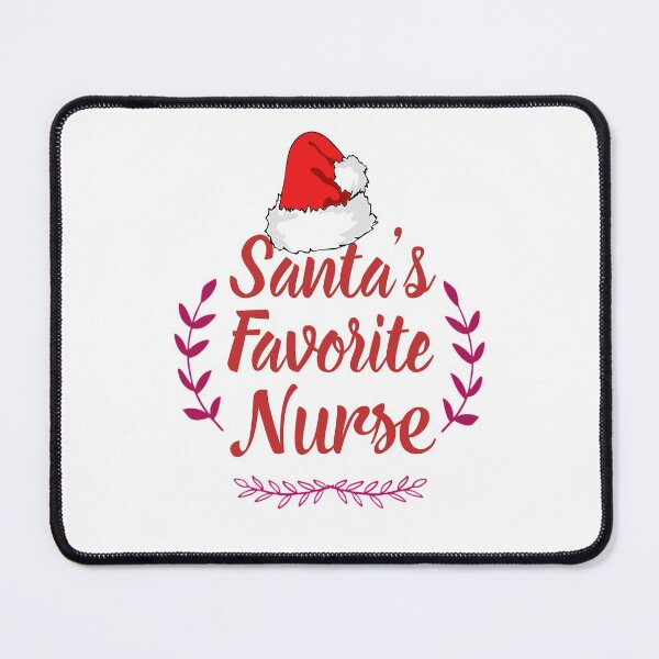 Item preview, Santa's Favorite Nurse Red Text Premium designed and sold by Design-Maniya.