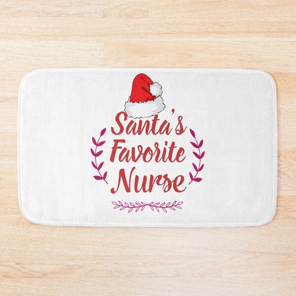 Item preview, Santa's Favorite Nurse Red Text Premium designed and sold by Design-Maniya.