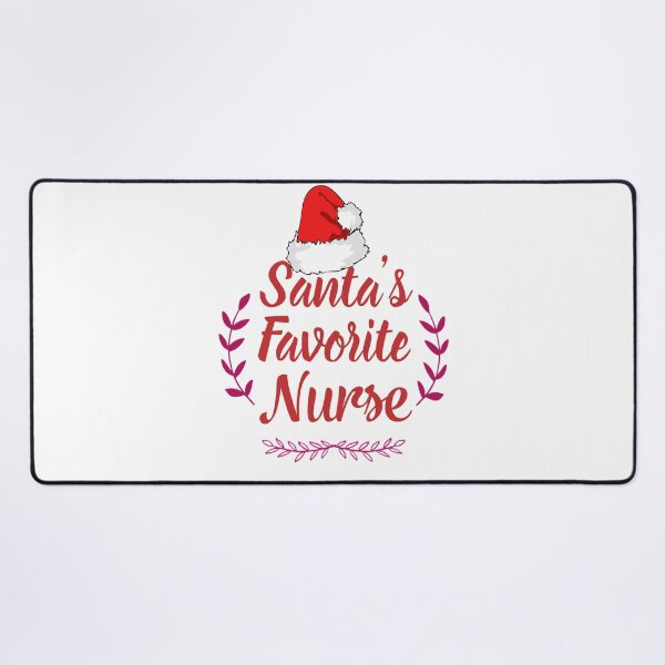 Item preview, Santa's Favorite Nurse Red Text Premium designed and sold by Design-Maniya.