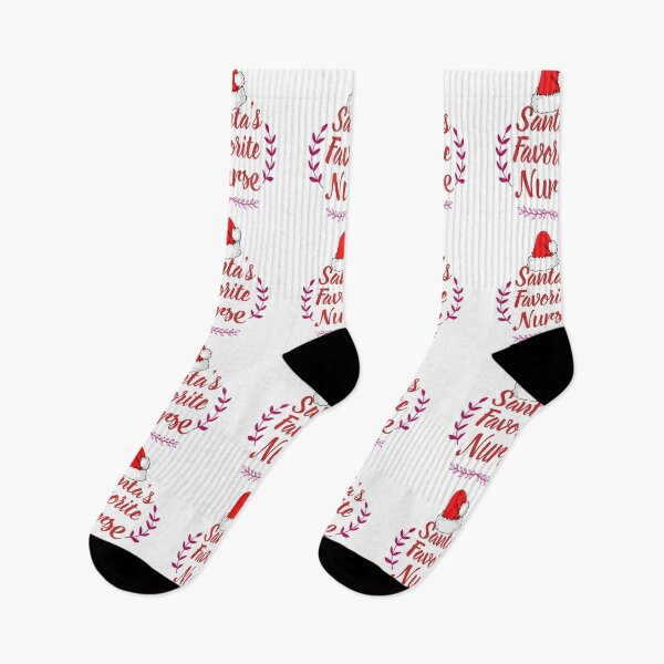 Item preview, Santa's Favorite Nurse Red Text Premium designed and sold by Design-Maniya.