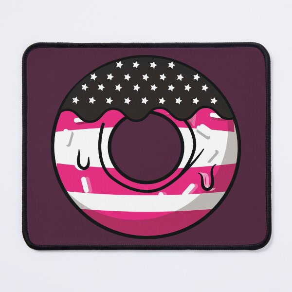 Item preview, Pink American flag on a donut designed and sold by Donutlovers.
