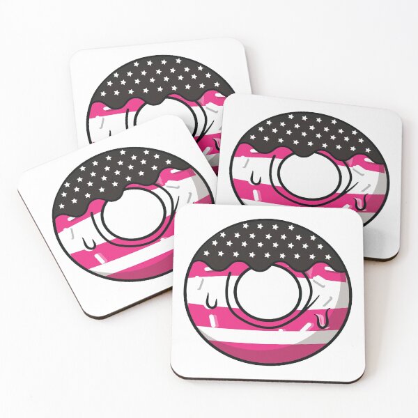 Item preview, Pink American flag on a donut designed and sold by Donutlovers.
