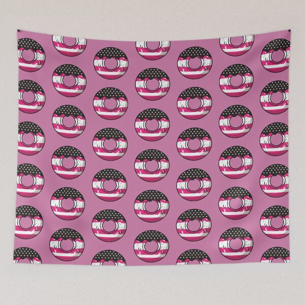 Item preview, Pink American flag on a donut designed and sold by Donutlovers.