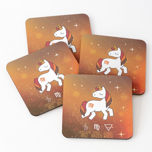 Item preview, Virgo Unicorn Zodiac designed and sold by dollmadeinjapan.