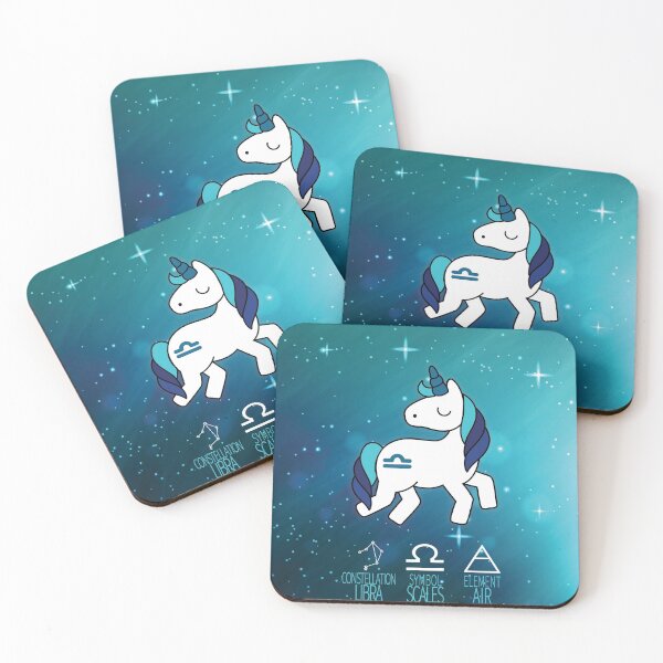 Item preview, Libra Unicorn Zodiac designed and sold by dollmadeinjapan.