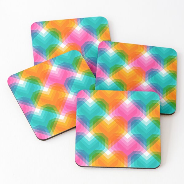 Item preview, Geometric hearts in psychedelic colours-1 designed and sold by Irina Ivanova.