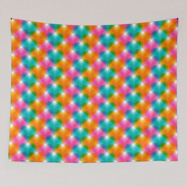 Item preview, Geometric hearts in psychedelic colours-1 designed and sold by Irina Ivanova.