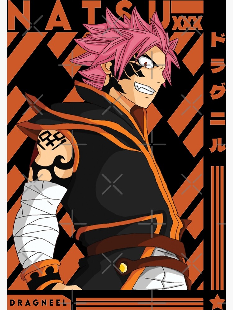 Fairy Tail Art Natsu Dragneel Anime Greeting Card by Anime Art