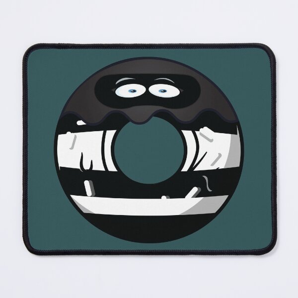 Item preview, Donut wearing robber mask designed and sold by Donutlovers.