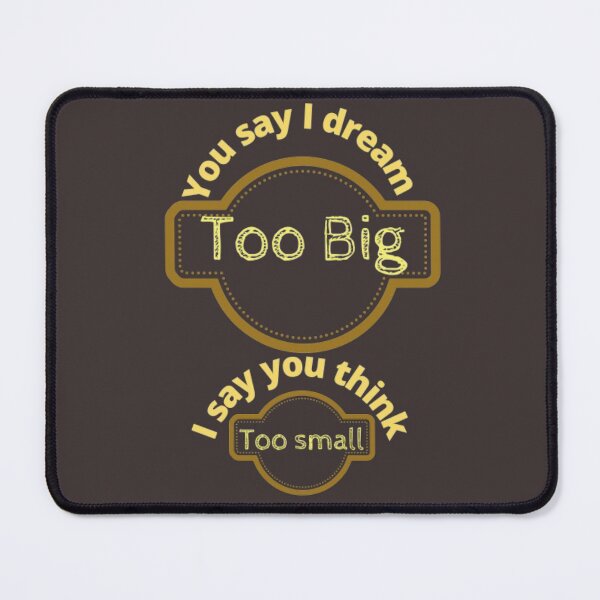 Item preview, Dream big / No small thinking  designed and sold by samahsbd.