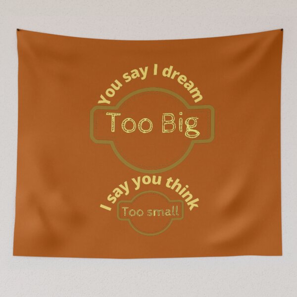 Item preview, Dream big / No small thinking  designed and sold by samahsbd.