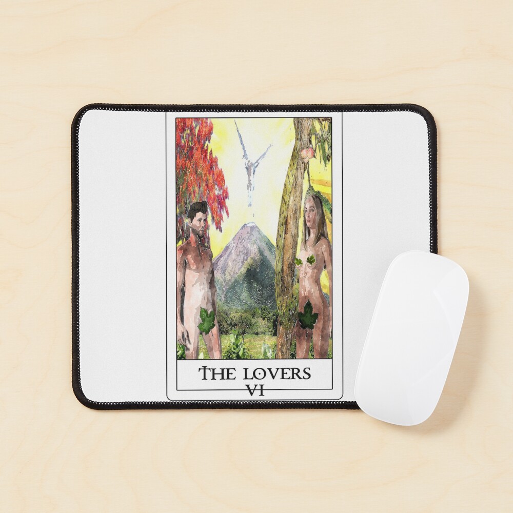 The Lovers Tarot bywhacky Mouse Pad