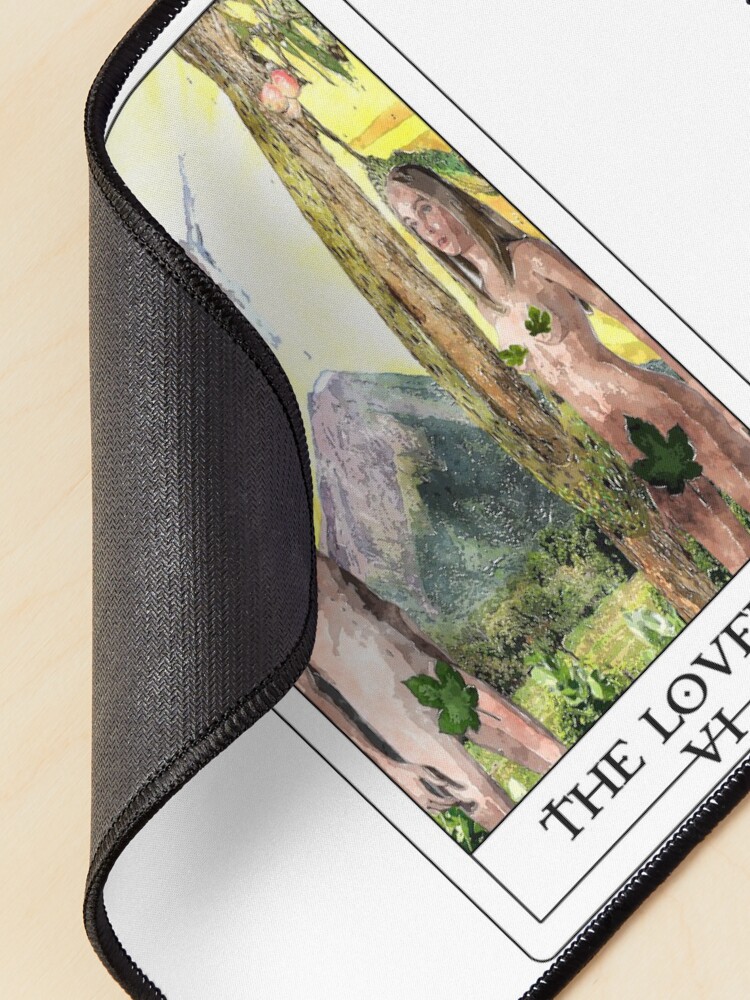 Alternate view of The Lovers Tarot bywhacky Mouse Pad