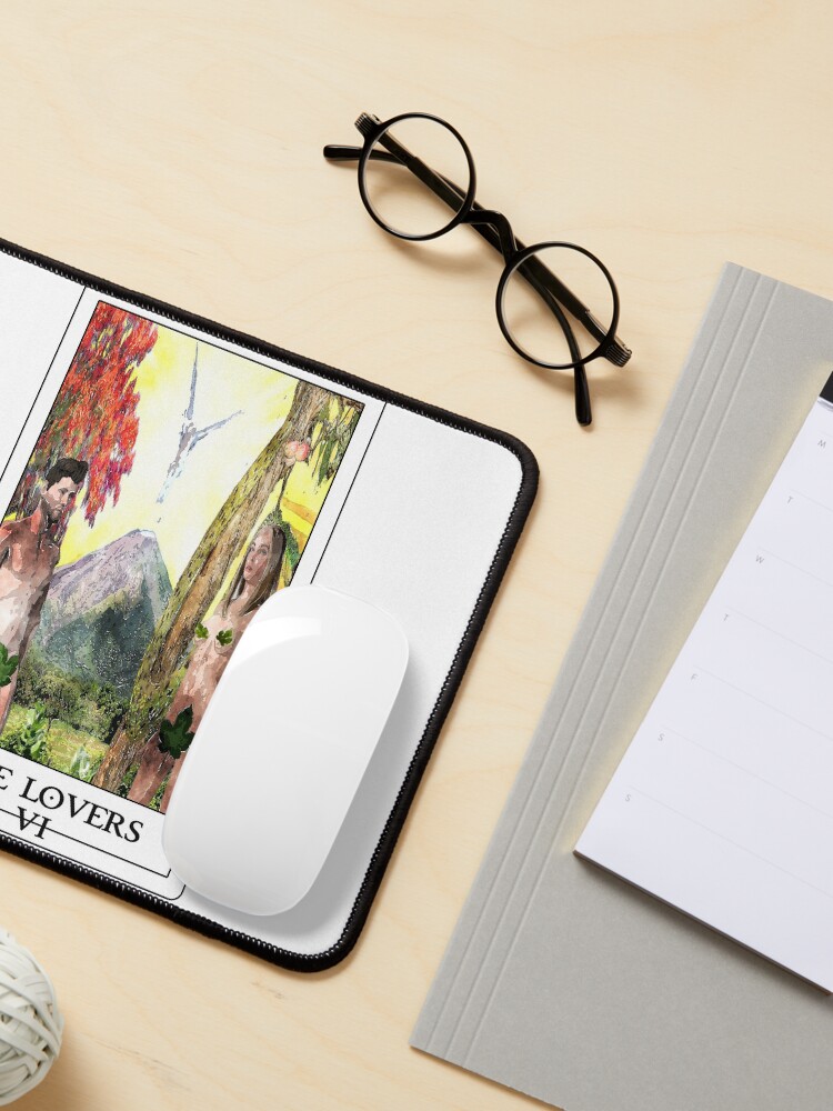 Alternate view of The Lovers Tarot bywhacky Mouse Pad