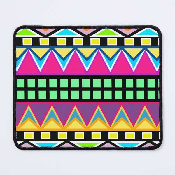 Item preview, Multi Color and Black Chevron and Squares designed and sold by jantulov.