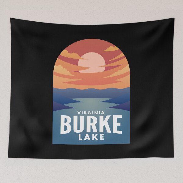 Item preview, Lake Burke VA Retro Sunset designed and sold by HalpinDesign.