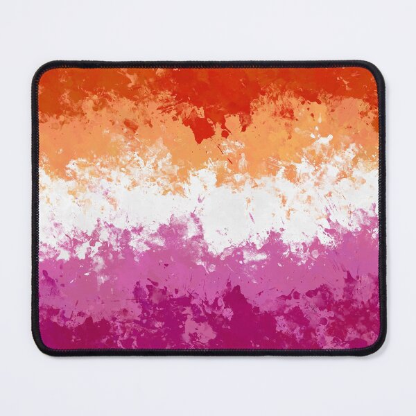 Item preview, Lesbian Paint Splatter Pride Flag designed and sold by Quinn-Draws.