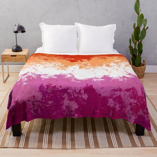 Item preview, Lesbian Paint Splatter Pride Flag designed and sold by Quinn-Draws.