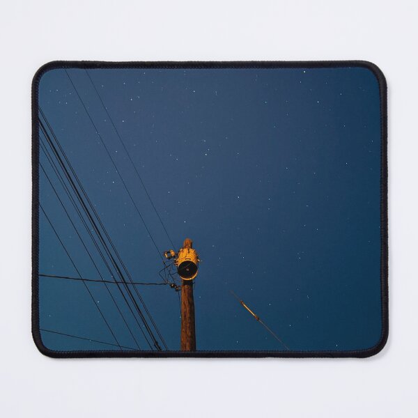 Item preview, Urban Power Lines in the Night Sky with Starry Background  designed and sold by PrettyLittlePic.