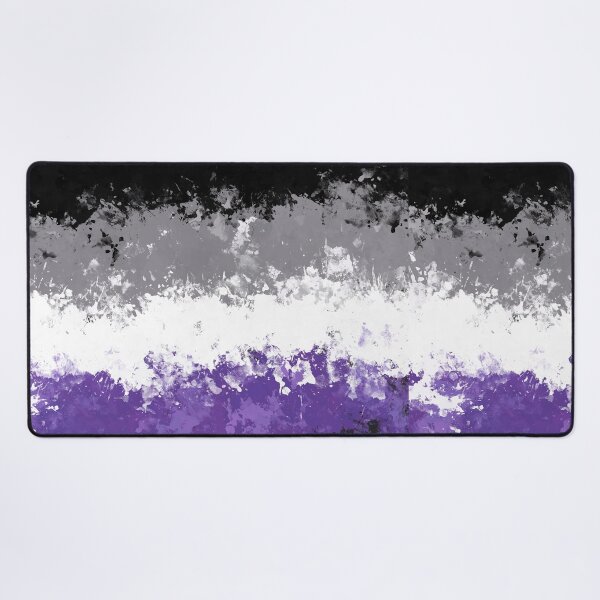 Item preview, Asexual Pride Flag Splatter Print designed and sold by Quinn-Draws.