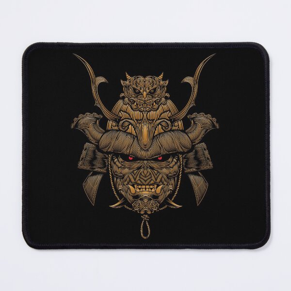 Item preview, Dark gold Samurai with Helmet with red eyes designed and sold by hockeng.